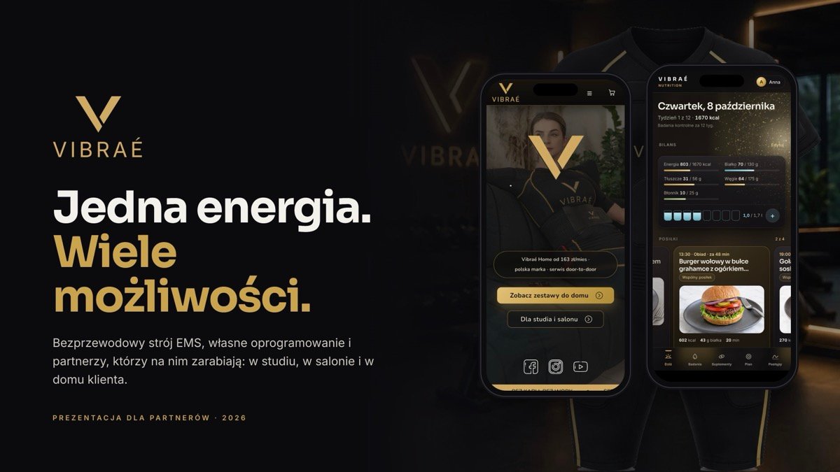 Okładka prezentacji marki Vibraé